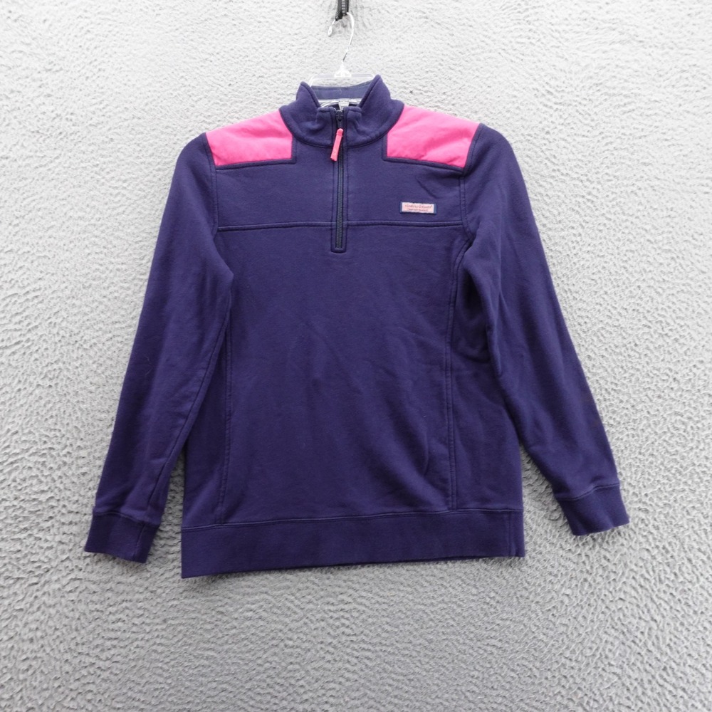 Vineyard Vines Shep Shirt Pullover Small Purple Pink Women‎ Preppy Casual